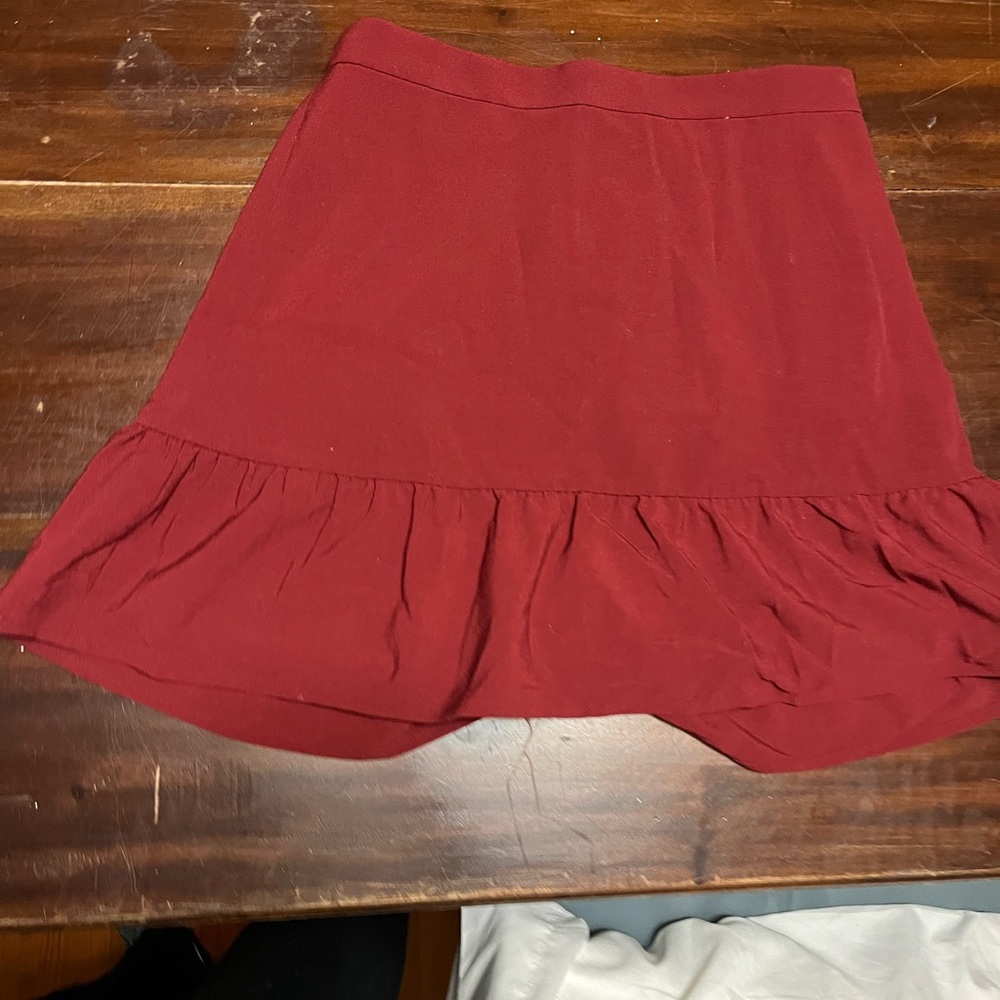 Elegant Red Women's Skirt